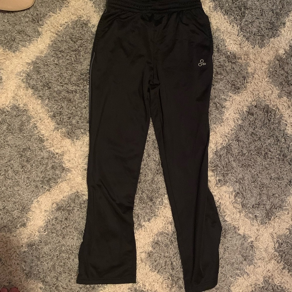 Black and gray kids L joggers
